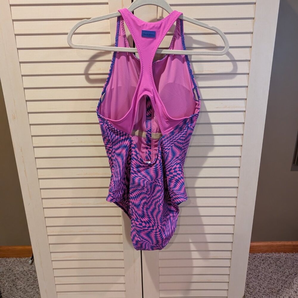 Fabletics High Tide Zip-Front One-piece racerback swimsuit NWT Large - Picture 6 of 10